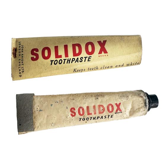 WW2 British Toothpaste - SOLIDOX - Unused.