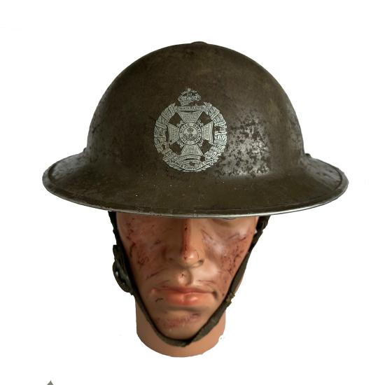 WW2 British Mk.II 1939 Helmet - The Rifle Brigade