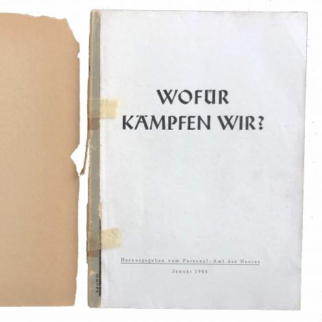 WW2 Rare Nazi Propaganda Book - Wofür Kämpfen Wir?