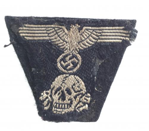 Third Reich Panzer M-43 Cloth Cap Badge