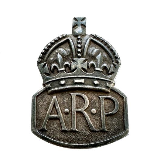 WW2 Home Front - Silver ARP Badge 1939