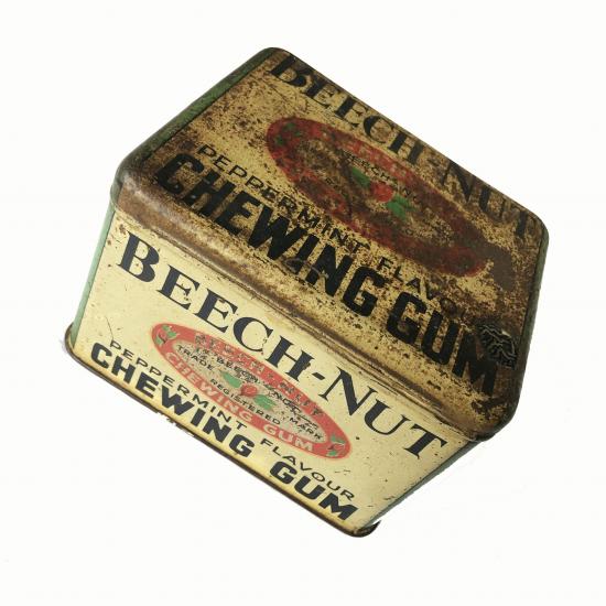 WW2 Era Beech-Nut Peppermint Chewing Gum Tin