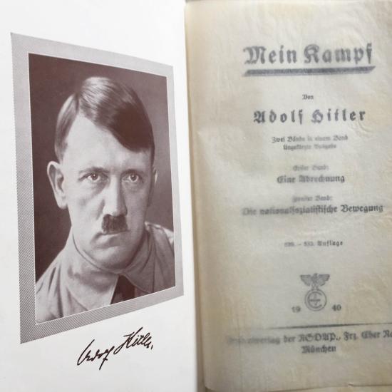 Adolf Hitler - Mein Kampf Dated 1940 - Wedding Edition