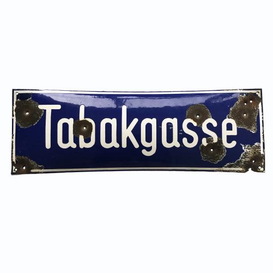 WW2 Tabakgasse Street Sign (Klagenfurt)