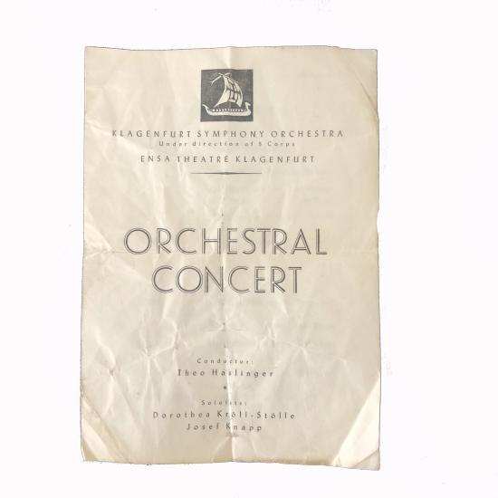 WW2 5 Corps Orchestral Concert - Klagenfurt