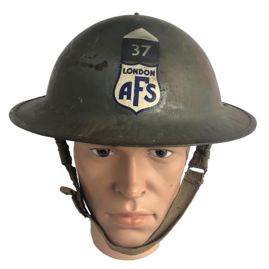 WW2 British MkII Helmet - Blue AFS Decal