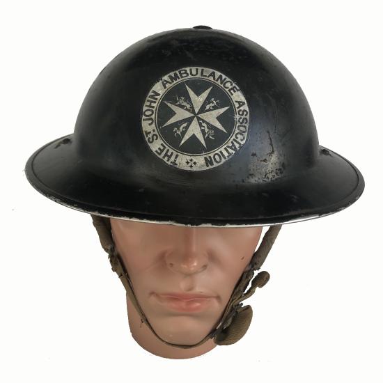 WW2 ST Johns Ambulance Association Helmet - J. Neil