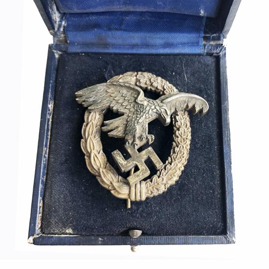 WW2 Luftwaffe Observer Badge Cased