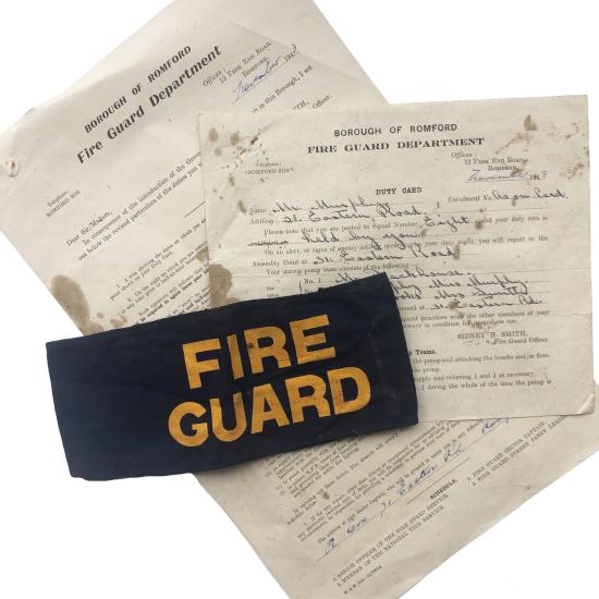 WW2 Home Front - Fire Guard Items - Romford