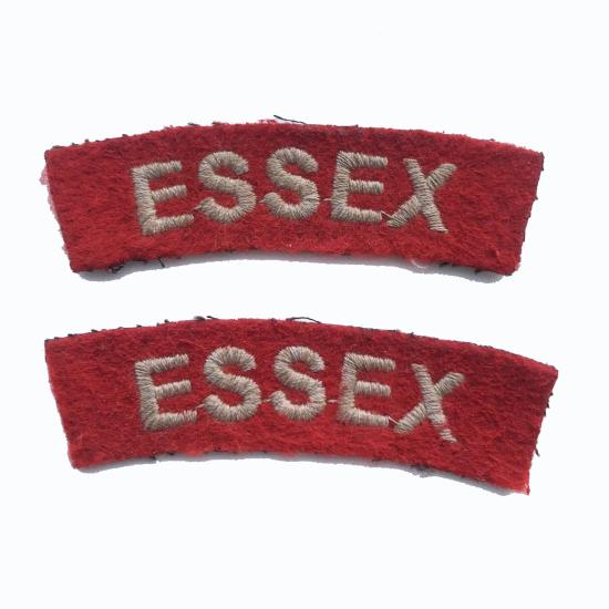 Pair of Essex Shoulder Titles