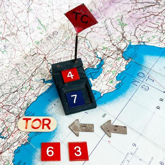 WW2 RAF Operations Room Raid Block & Markers