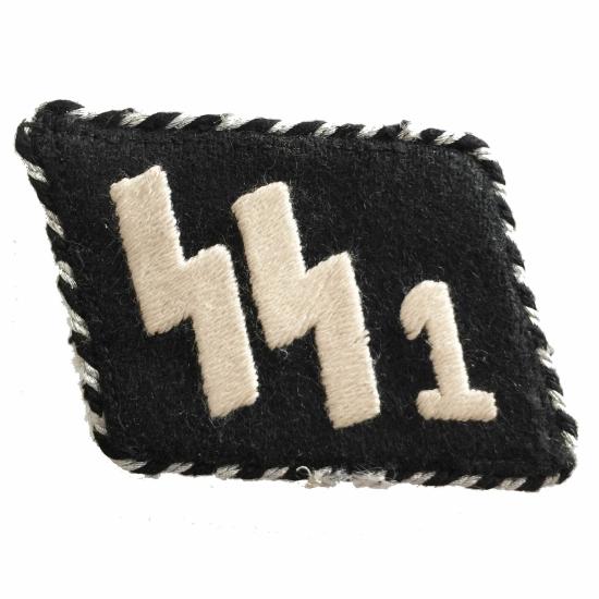 Third Reich Collar Patch SS Politische Bereitschaften.
