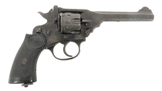 Deactivated British Webley IV Revolver