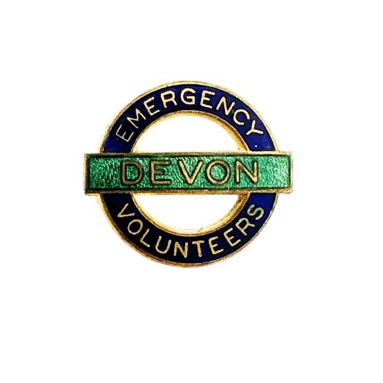 WW2 Home Front - Devon Emergency Volunteers Badge