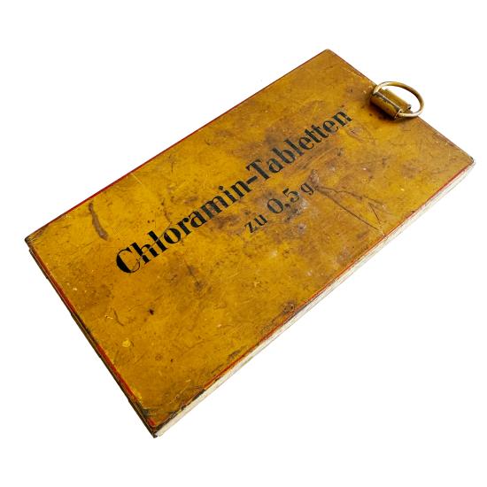 WW2 Rare German Chloramin Tin - Hauptner 3