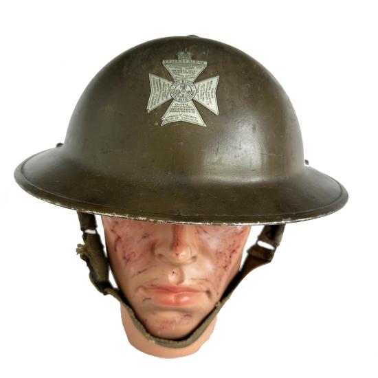 WW2 British MkII Helmet with KRRC Decal