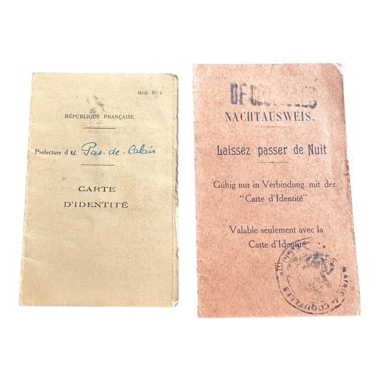 WW2 Occupied France - French Identity Cards