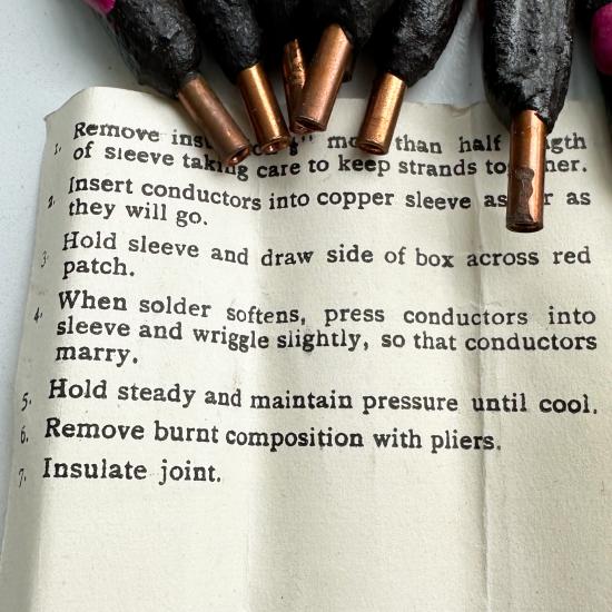 WW2 SOE - Self Soldering Sleeves