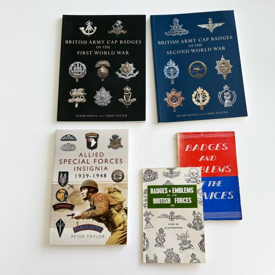 Job Lot  Books - British Military Badges